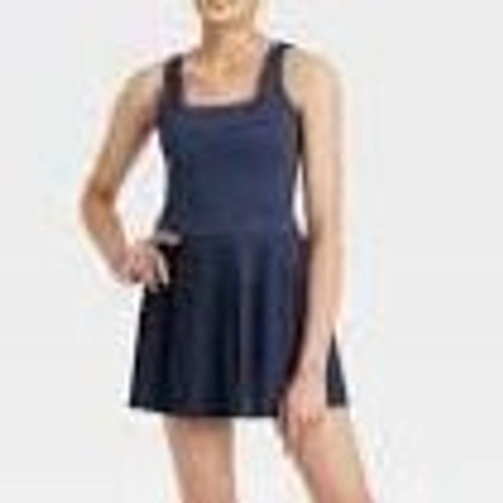 All in Motion Active Dress Womens S Navy Blue Pleated Tennis Pickleball Sporty
